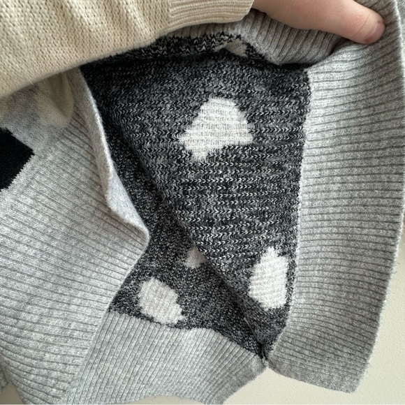 Animal Print Jacquard Funnel Neck Jumper Pullover Sweater Size Large - Picture 8 of 11